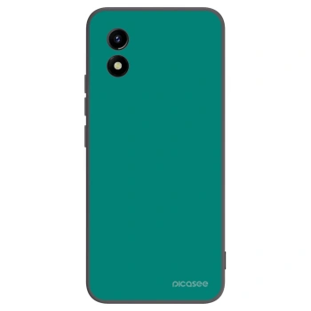Picasee Vivo Y01 Hülle - Schwarzes Silikon - Emerald Mist