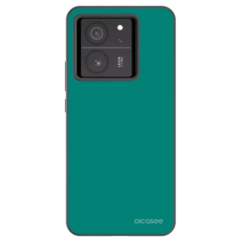 Picasee Xiaomi 13T Pro Hülle - Schwarzes Silikon - Emerald Mist
