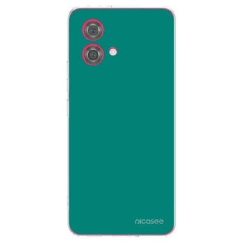 Picasee Motorola Moto G84 5G Hülle - Transparentes Silikon - Emerald Mist