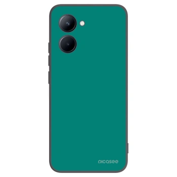 Picasee Realme C33 (2023) Hülle - Schwarzes Silikon - Emerald Mist