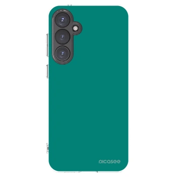 Picasee Samsung Galaxy S23 FE S711B Hülle - Transparentes Silikon - Emerald Mist