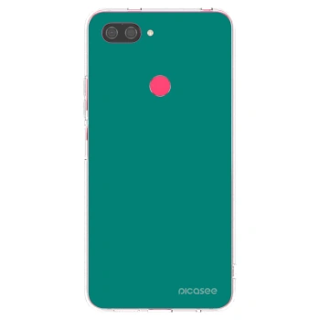 Picasee Xiaomi Mi 8 Lite Hülle - Transparentes Silikon - Emerald Mist