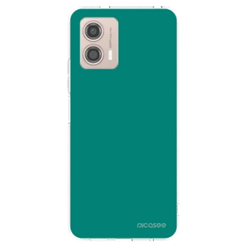 Picasee Motorola Moto G53 5G Hülle - Transparentes Silikon - Emerald Mist