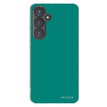 Picasee Samsung Galaxy S24 FE S721B Hülle - Transparentes Silikon - Emerald Mist