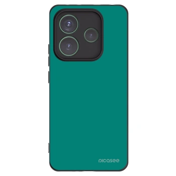 Picasee Xiaomi Redmi Note 14 5G Hülle - Schwarzes Silikon - Emerald Mist