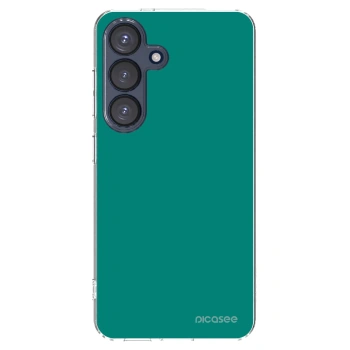 Picasee Samsung Galaxy S25 5G Hülle - Transparentes Silikon - Emerald Mist