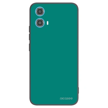 Picasee Motorola Moto G34 5G Hülle - Schwarzes Silikon - Emerald Mist