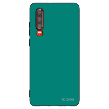 Picasee Huawei P30 Hülle - Schwarzes Silikon - Emerald Mist