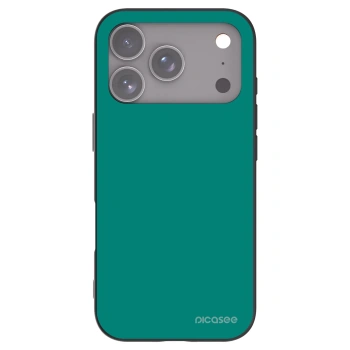 Picasee Apple iPhone 17 Pro Hülle - Schwarzes Silikon - Emerald Mist
