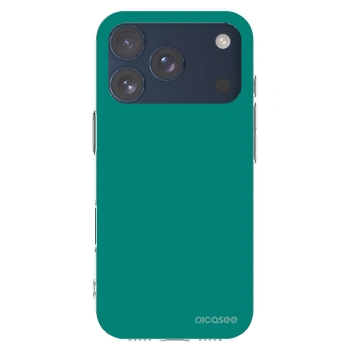 Picasee Apple iPhone 17 Pro Hülle - Transparentes Silikon - Emerald Mist