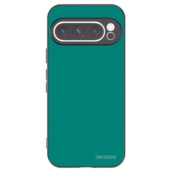 Picasee Google Pixel 9 Pro XL Hülle - Schwarzes Silikon - Emerald Mist