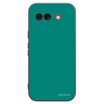 Picasee Google Pixel 10a Hülle - Schwarzes Silikon - Emerald Mist