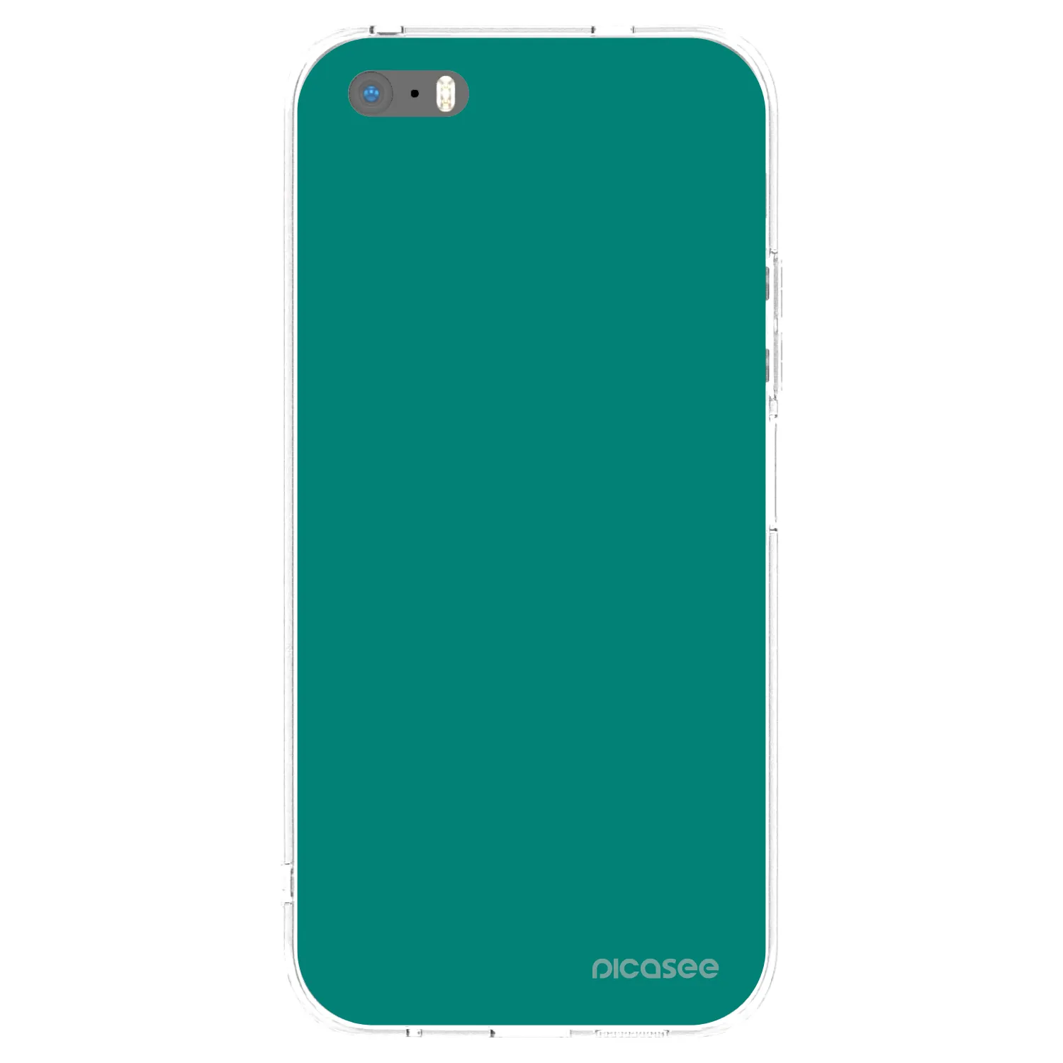 Picasee Apple iPhone 6 Plus/6S Plus Hülle - Transparentes Silikon - Emerald Mist