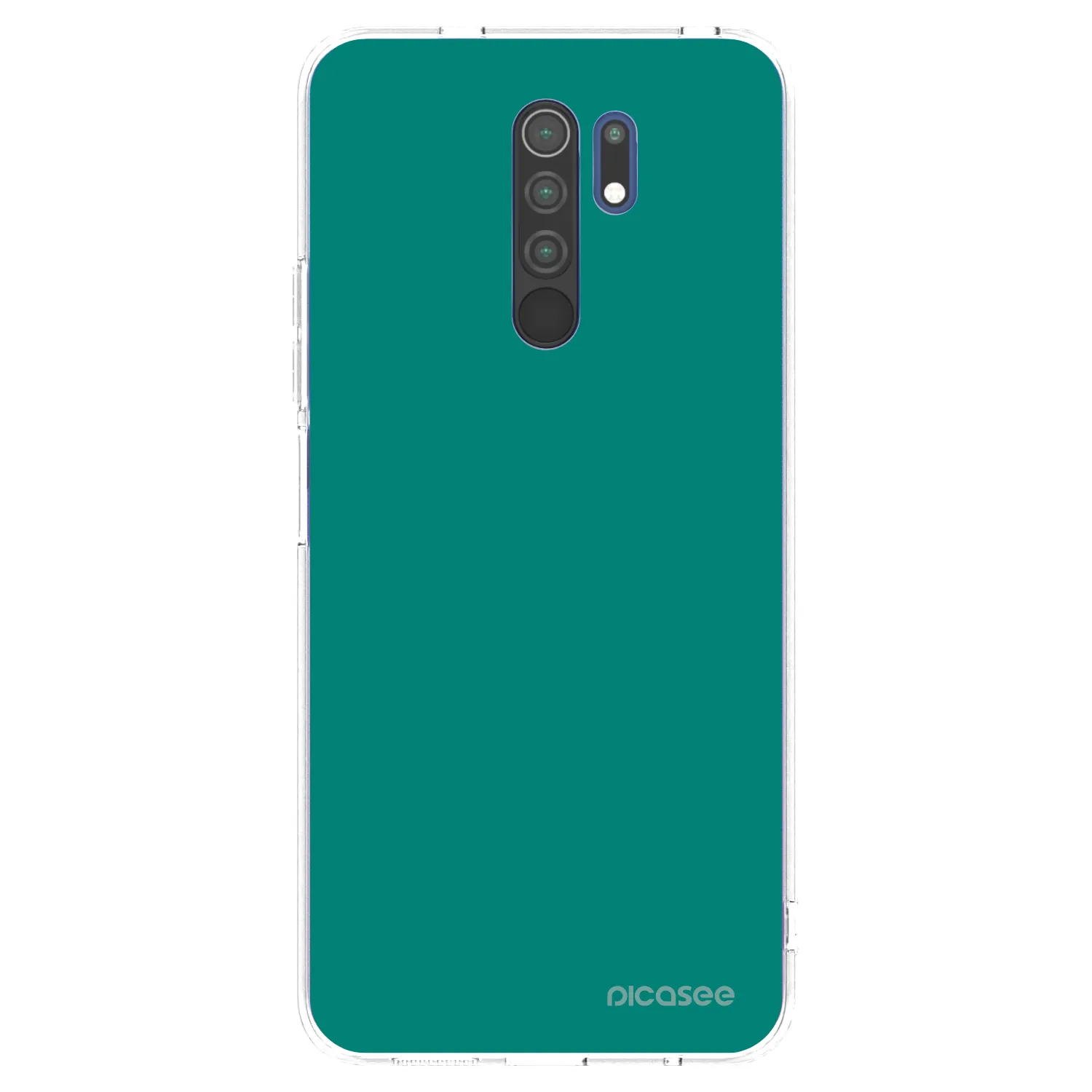 Picasee Xiaomi Redmi 9 Hülle - Transparentes Silikon - Emerald Mist