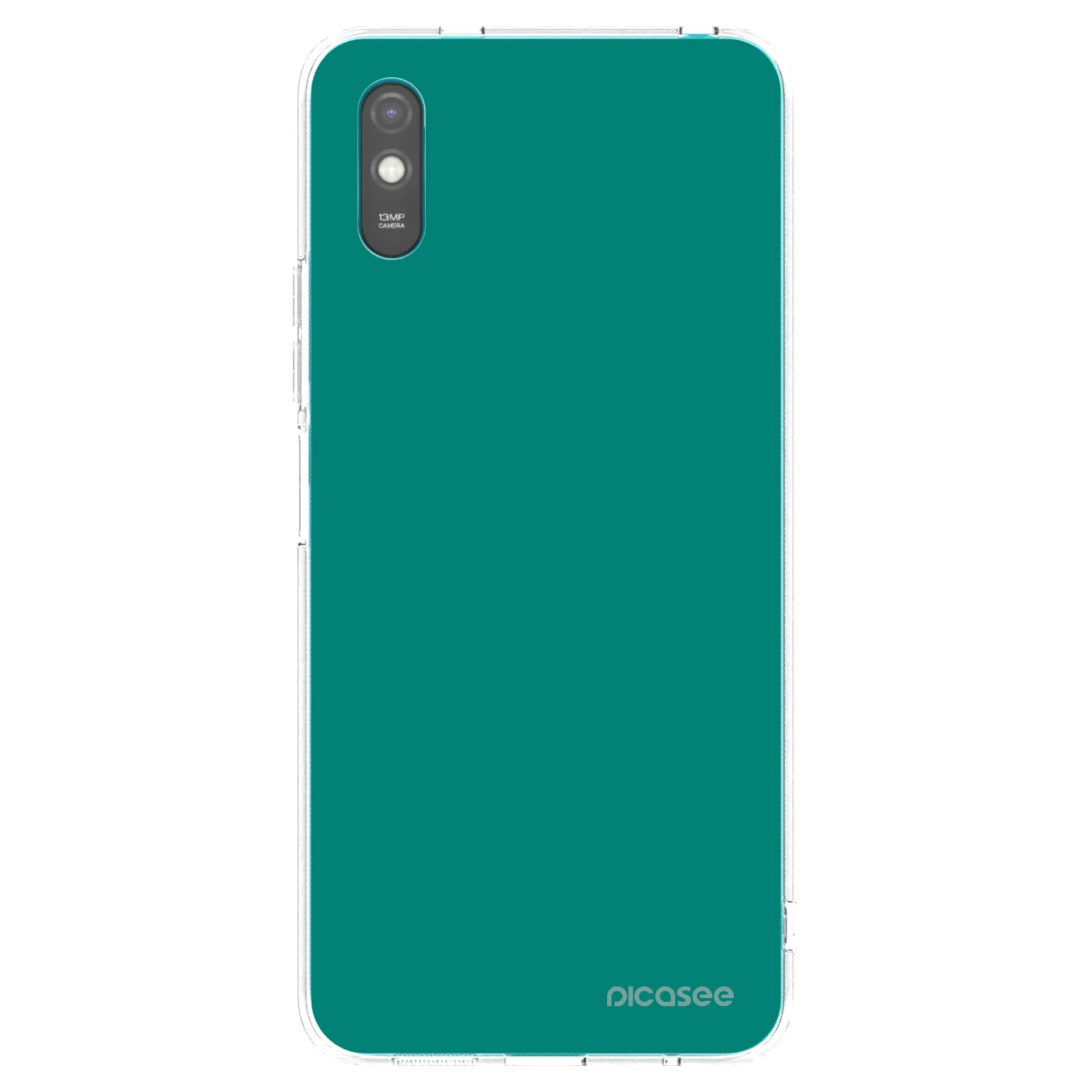Picasee Xiaomi Redmi 9A Hülle - Transparentes Silikon - Emerald Mist
