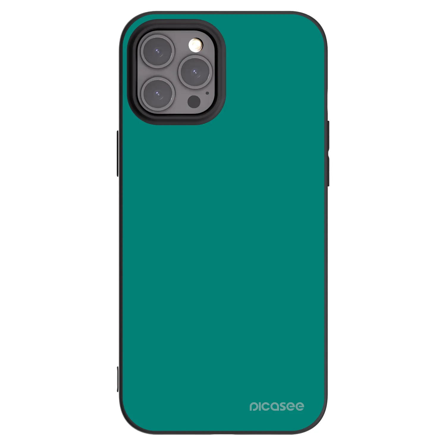 Picasee Apple iPhone 12 Pro Max Hülle - Schwarzes Silikon - Emerald Mist