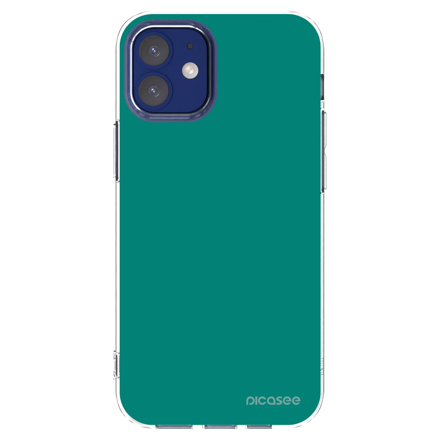 Picasee Apple iPhone 12 mini Hülle - Transparentes Silikon - Emerald Mist