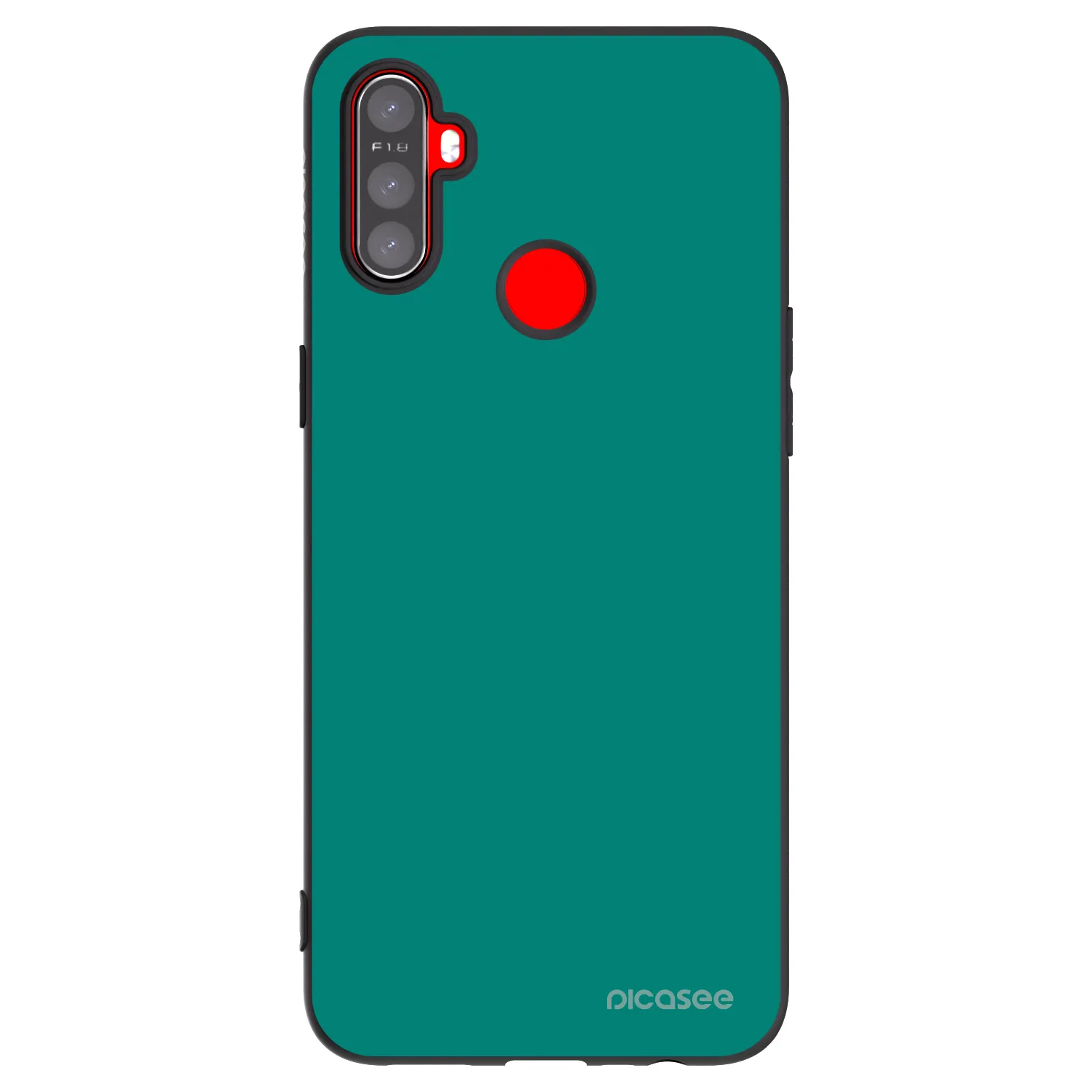 Picasee Realme 5 Hülle - Schwarzes Silikon - Emerald Mist