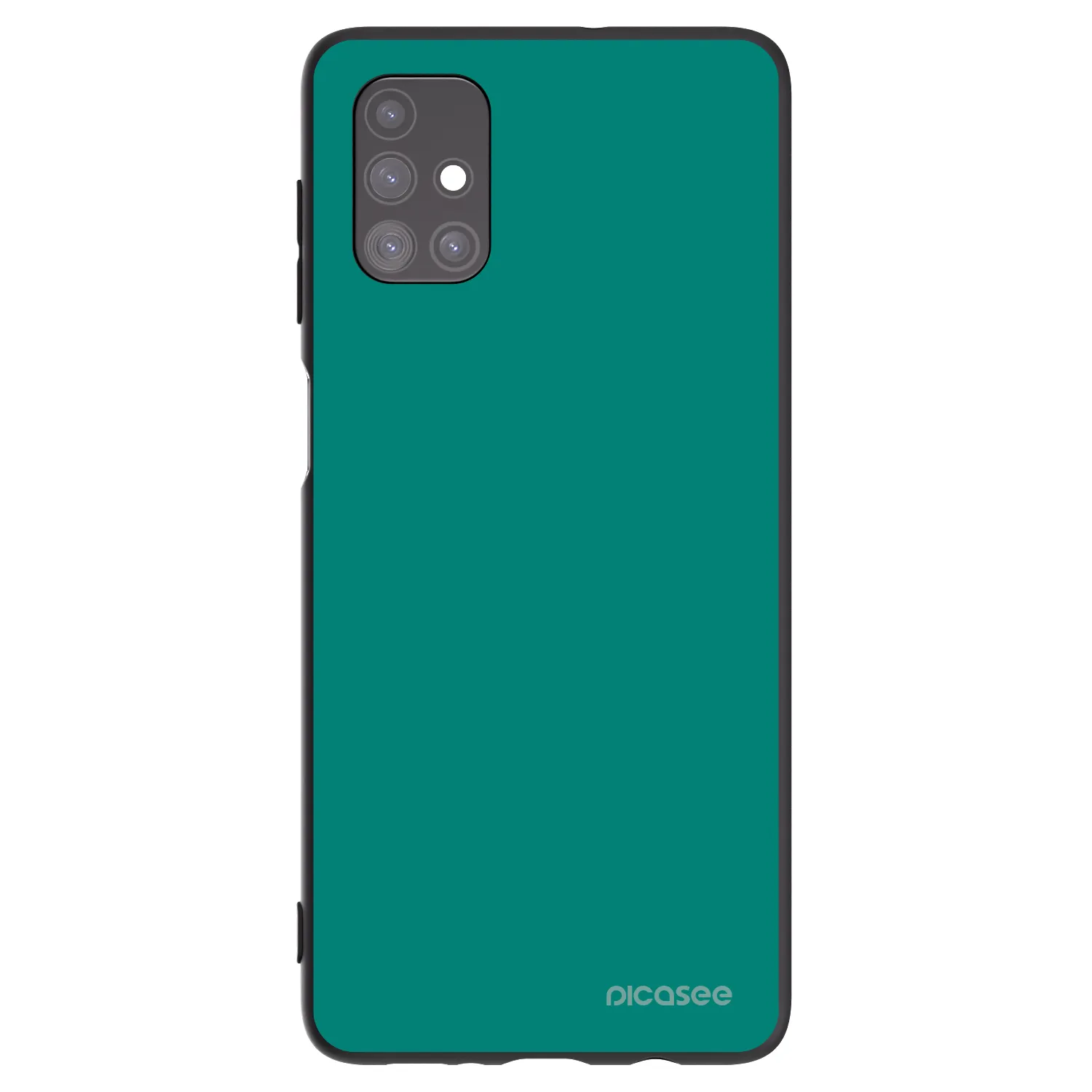 Picasee Samsung Galaxy M51 M515F Hülle - Schwarzes Silikon - Emerald Mist