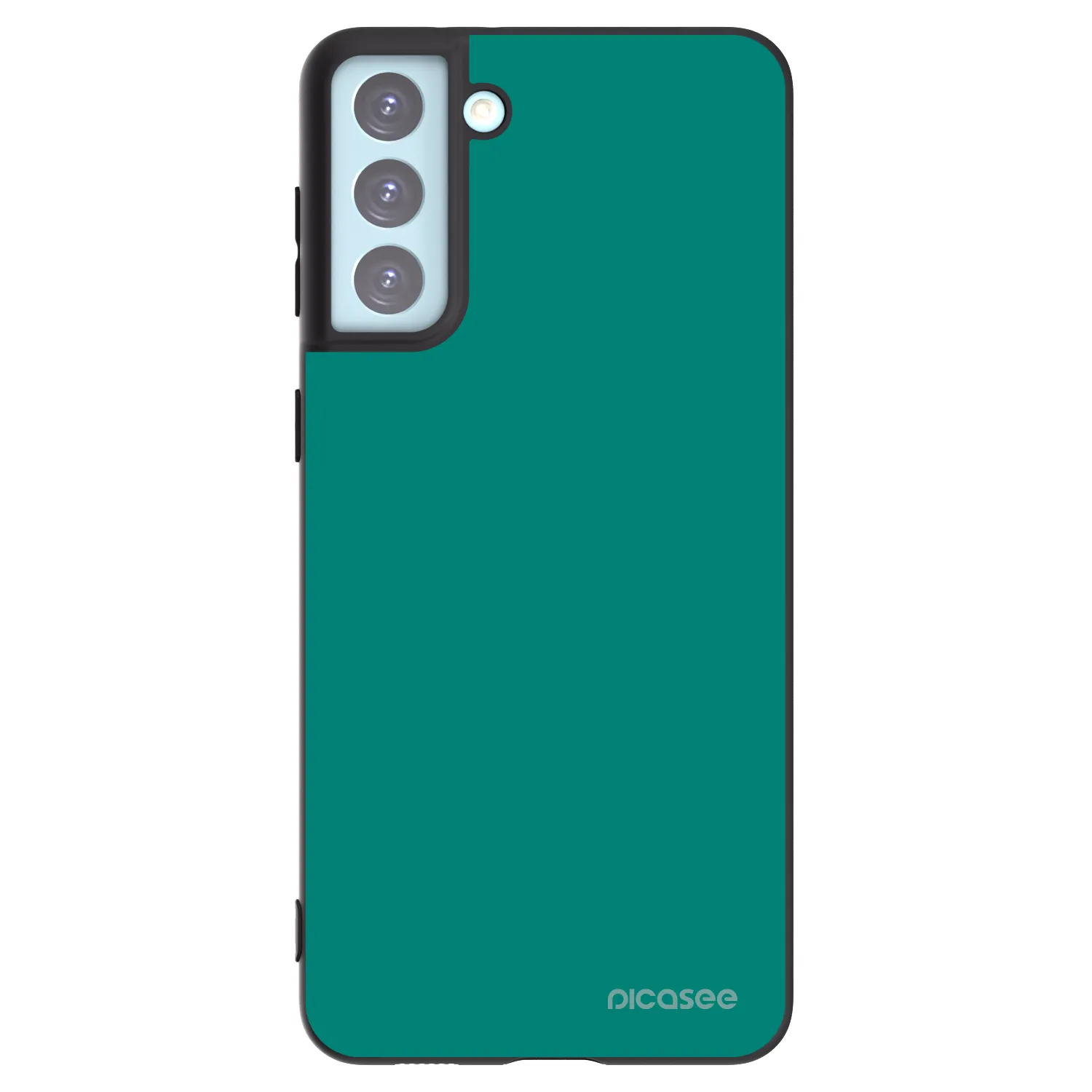 Picasee Samsung Galaxy S21+ 5G G996F Hülle - Schwarzes Silikon - Emerald Mist