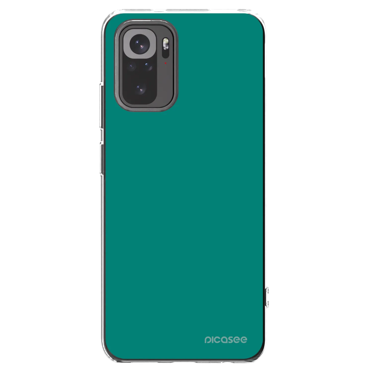 Picasee Xiaomi Redmi Note 10S Hülle - Transparentes Silikon - Emerald Mist