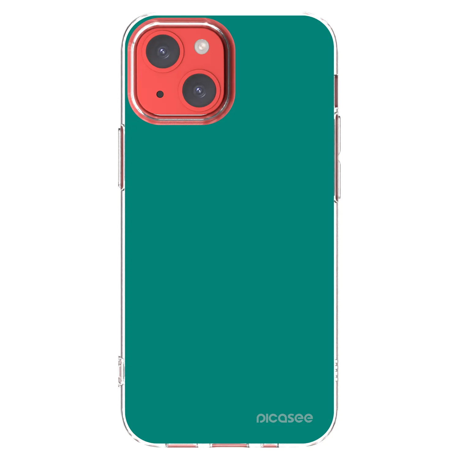 Picasee Apple iPhone 13 mini Hülle - Transparentes Silikon - Emerald Mist