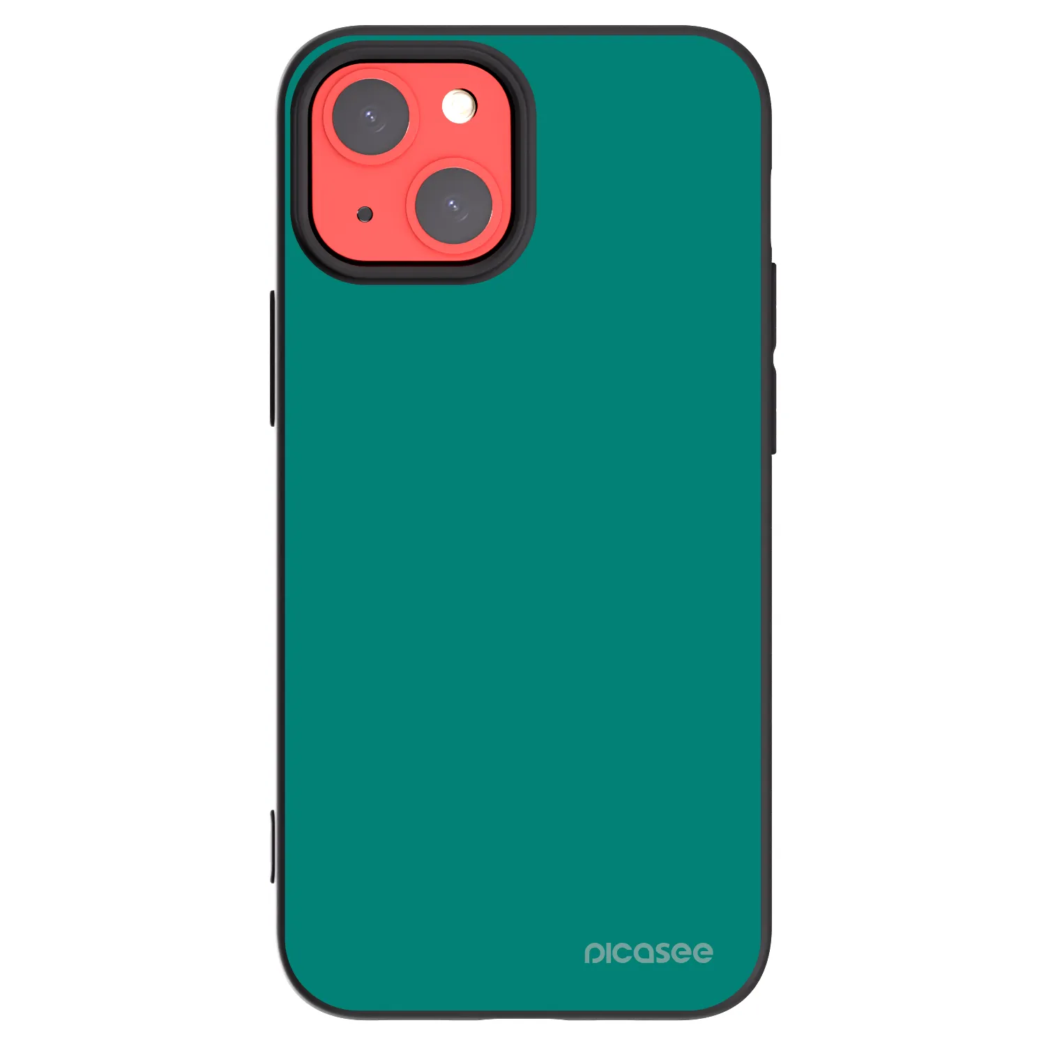 Picasee Apple iPhone 13 mini Hülle - Schwarzes Silikon - Emerald Mist