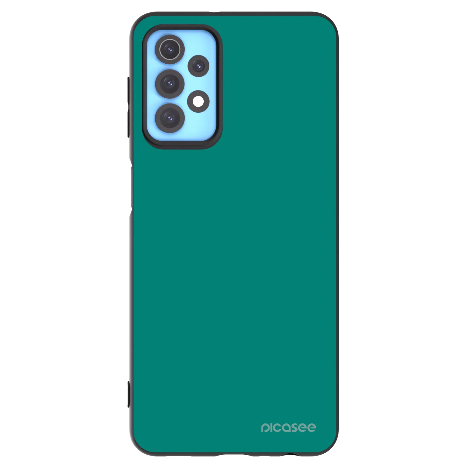 Picasee Samsung Galaxy A32 4G SM-A325F Hülle - Schwarzes Silikon - Emerald Mist