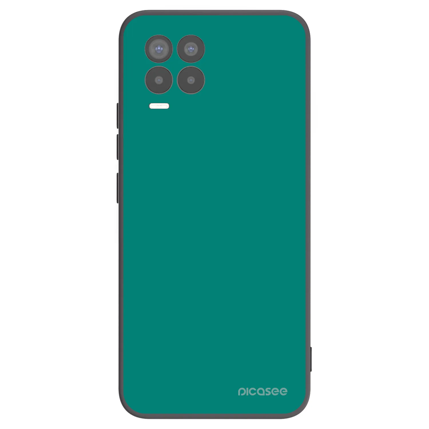 Picasee Realme 8 4G Hülle - Schwarzes Silikon - Emerald Mist