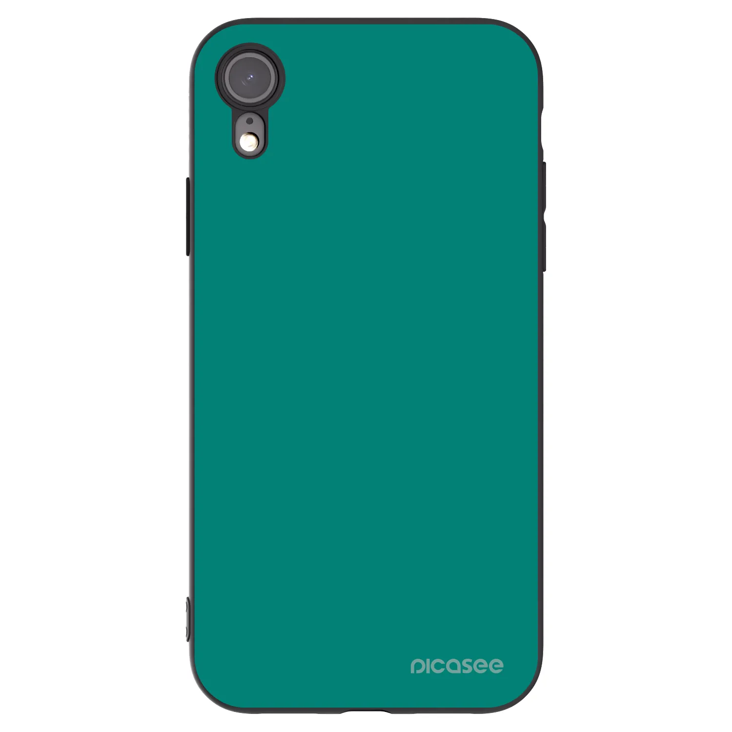 Picasee Apple iPhone XR Hülle - Schwarzes Silikon - Emerald Mist