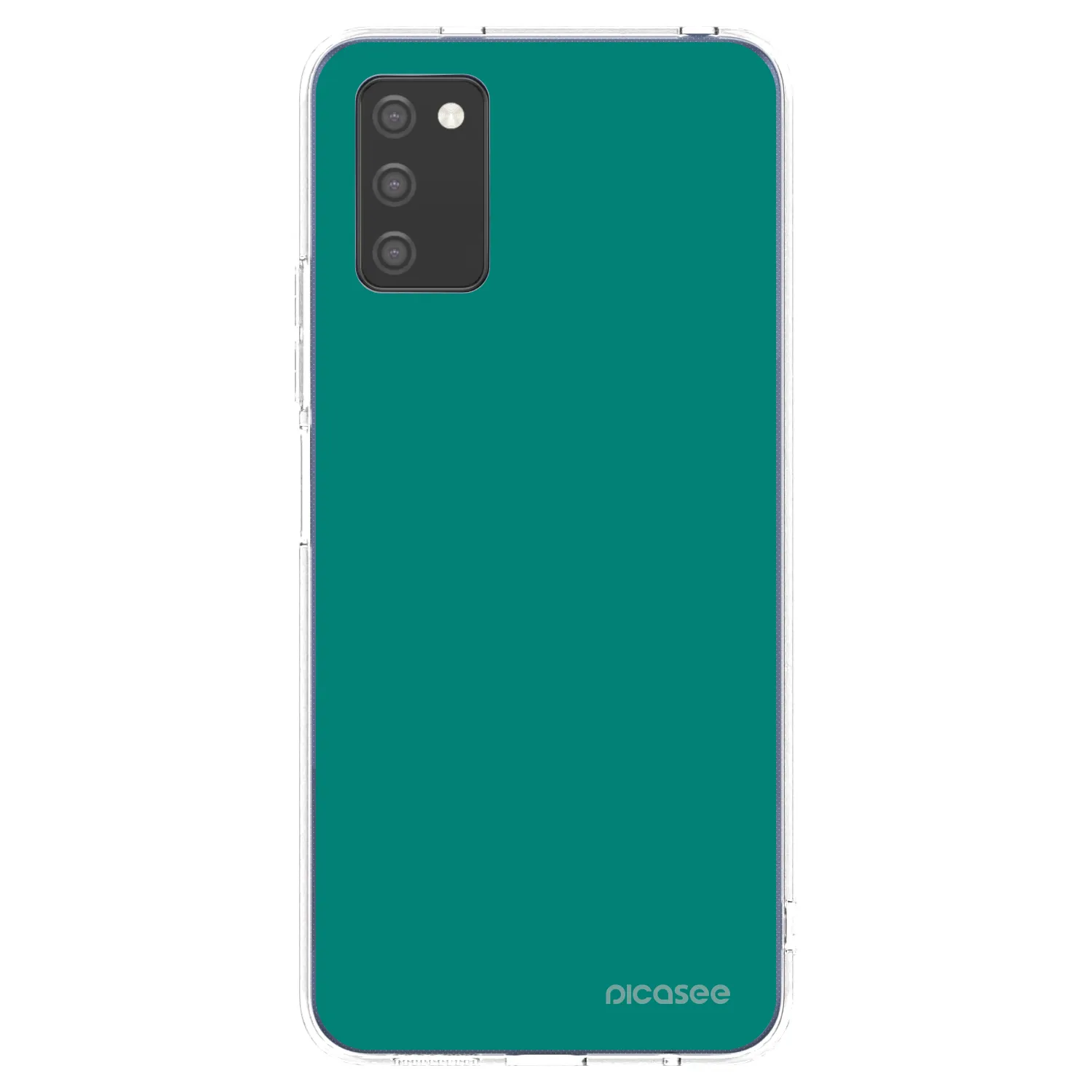 Picasee Samsung Galaxy A02s A025G Hülle - Transparentes Silikon - Emerald Mist