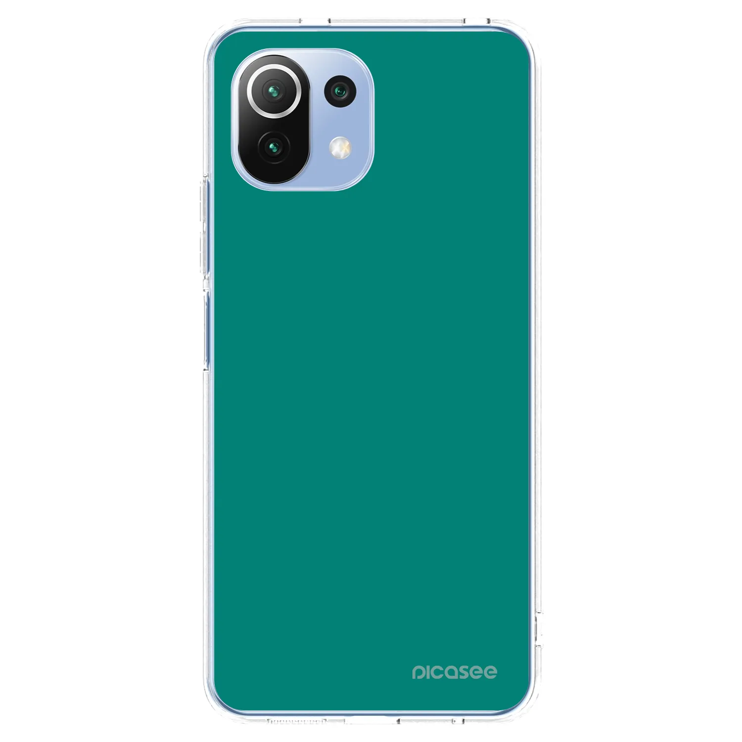 Picasee Xiaomi 11 Lite 5G NE Hülle - Transparentes Silikon - Emerald Mist