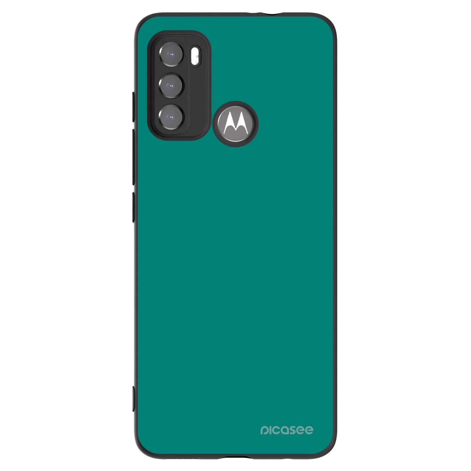Picasee Motorola Moto G60 Hülle - Schwarzes Silikon - Emerald Mist