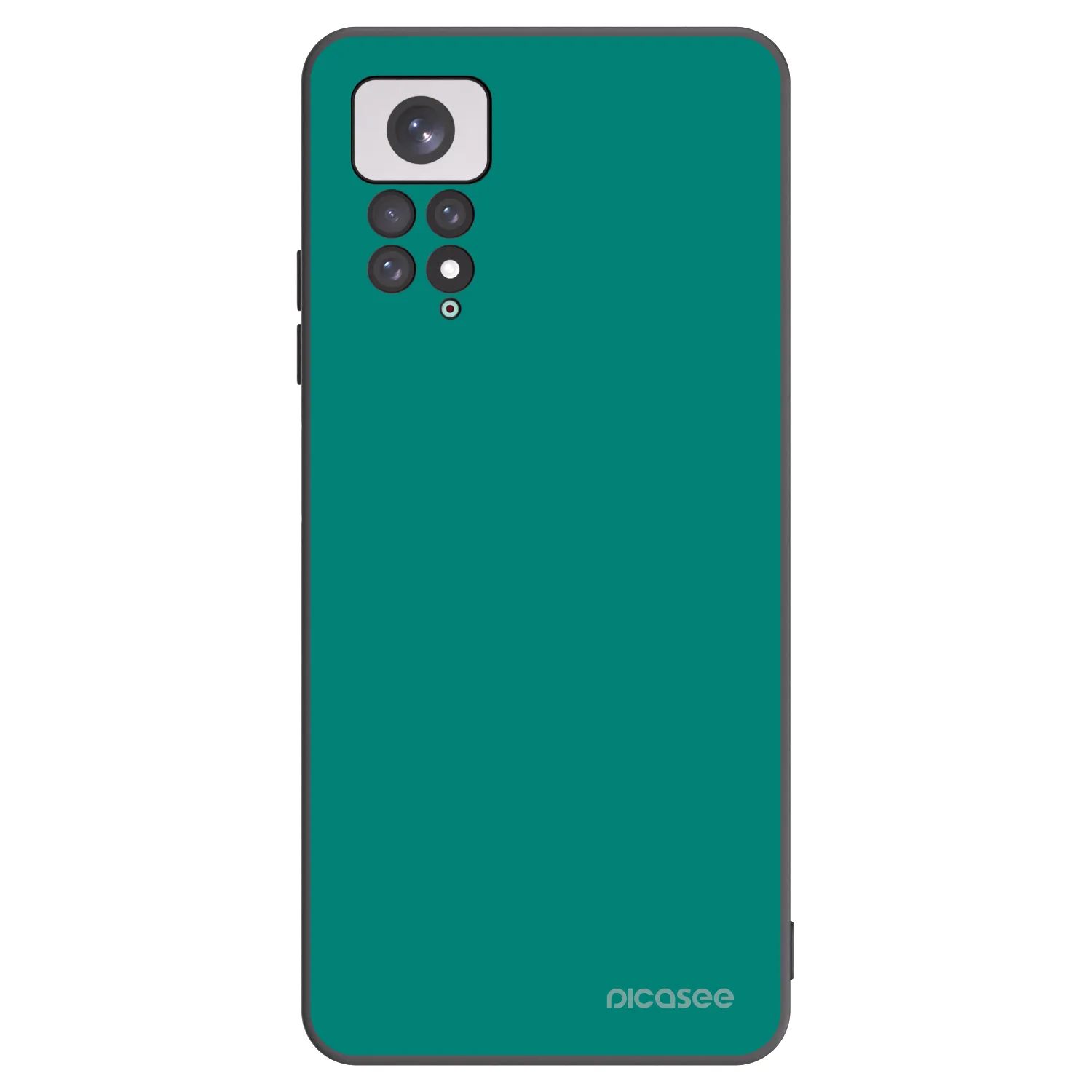 Picasee Xiaomi Redmi Note 11 Hülle - Schwarzes Silikon - Emerald Mist