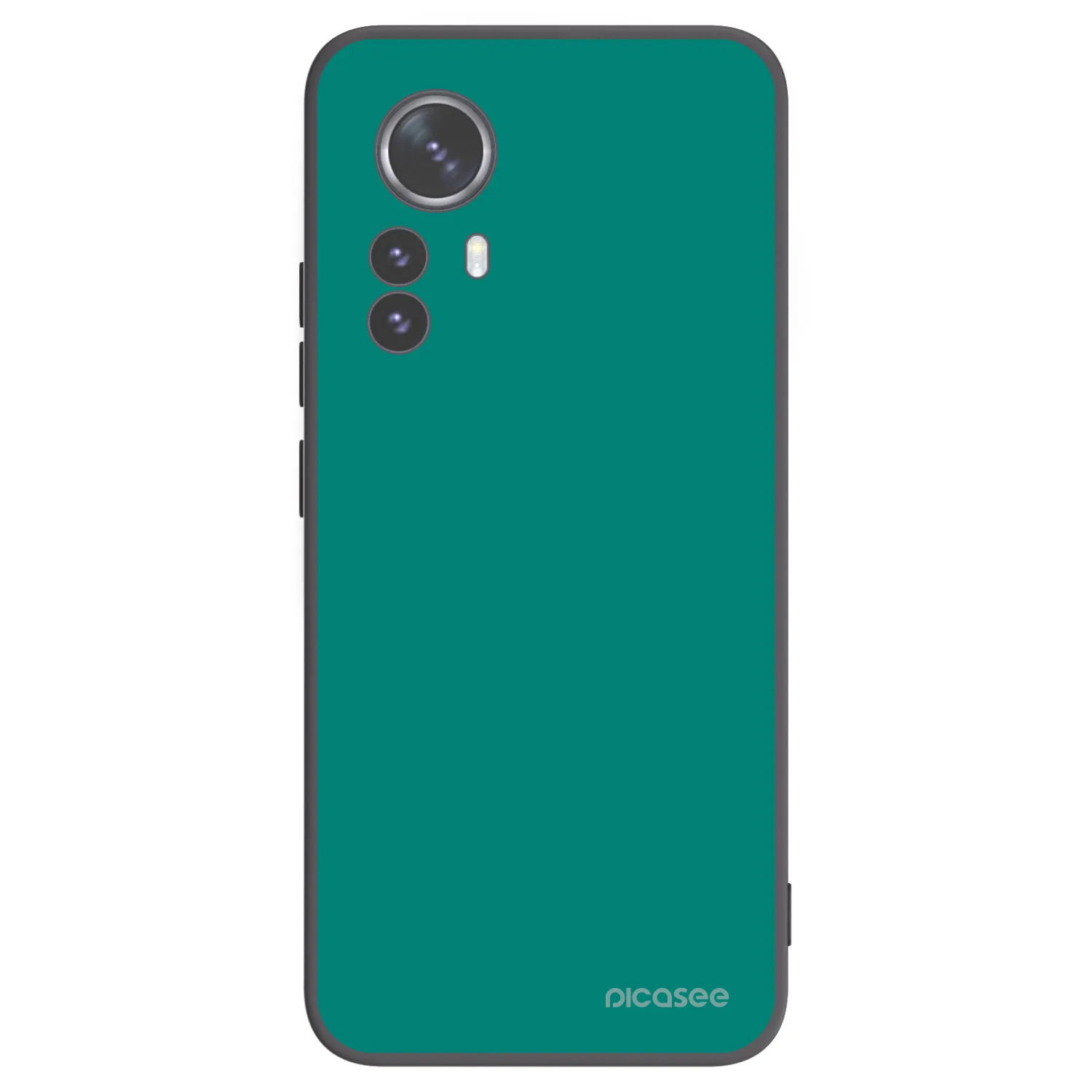 Picasee Xiaomi 12 Pro Hülle - Schwarzes Silikon - Emerald Mist