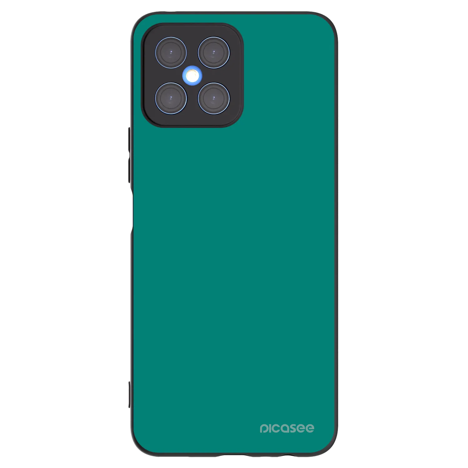 Picasee Honor X8 4G Hülle - Schwarzes Silikon - Emerald Mist