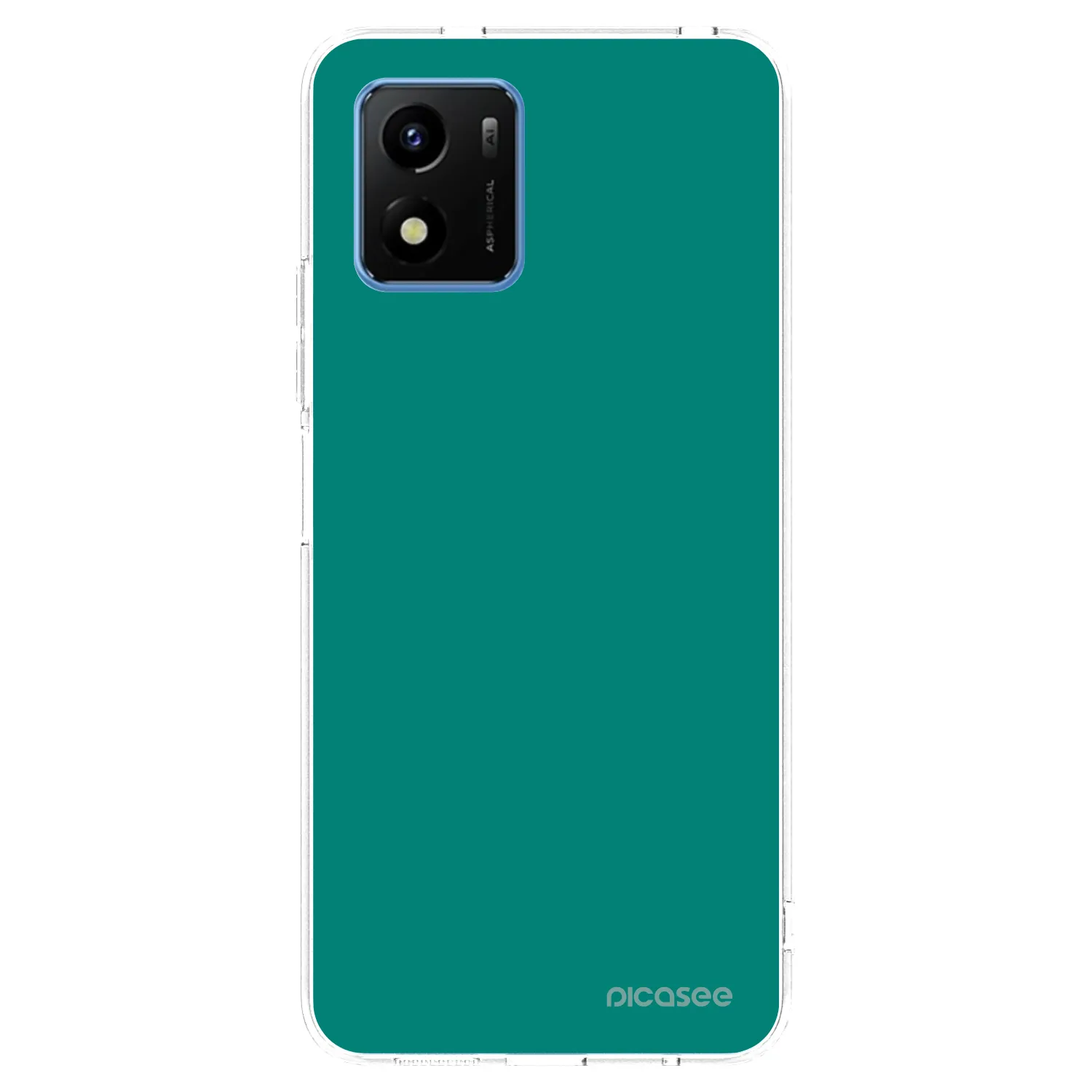 Picasee Vivo Y01 Hülle - Transparentes Silikon - Emerald Mist