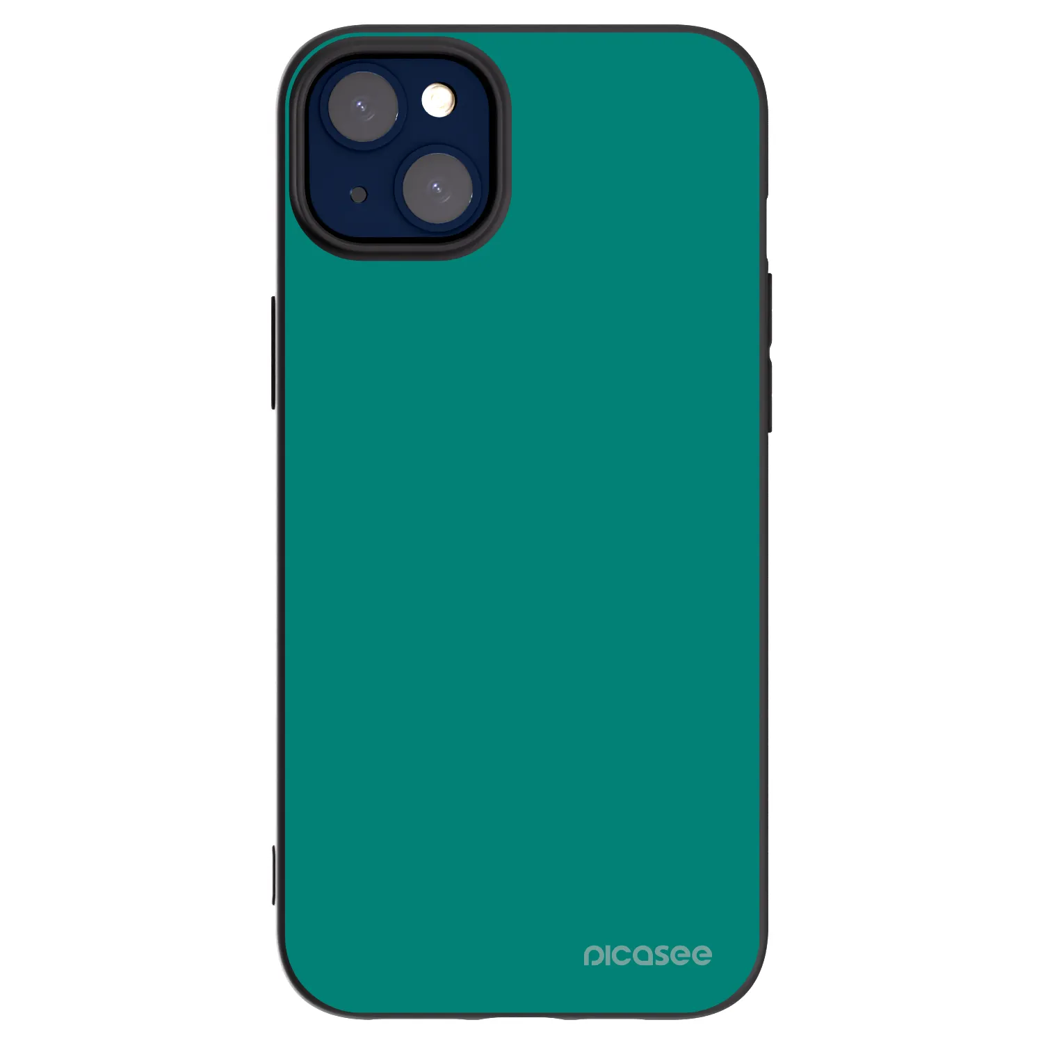 Picasee Apple iPhone 14 Plus Hülle - Schwarzes Silikon - Emerald Mist