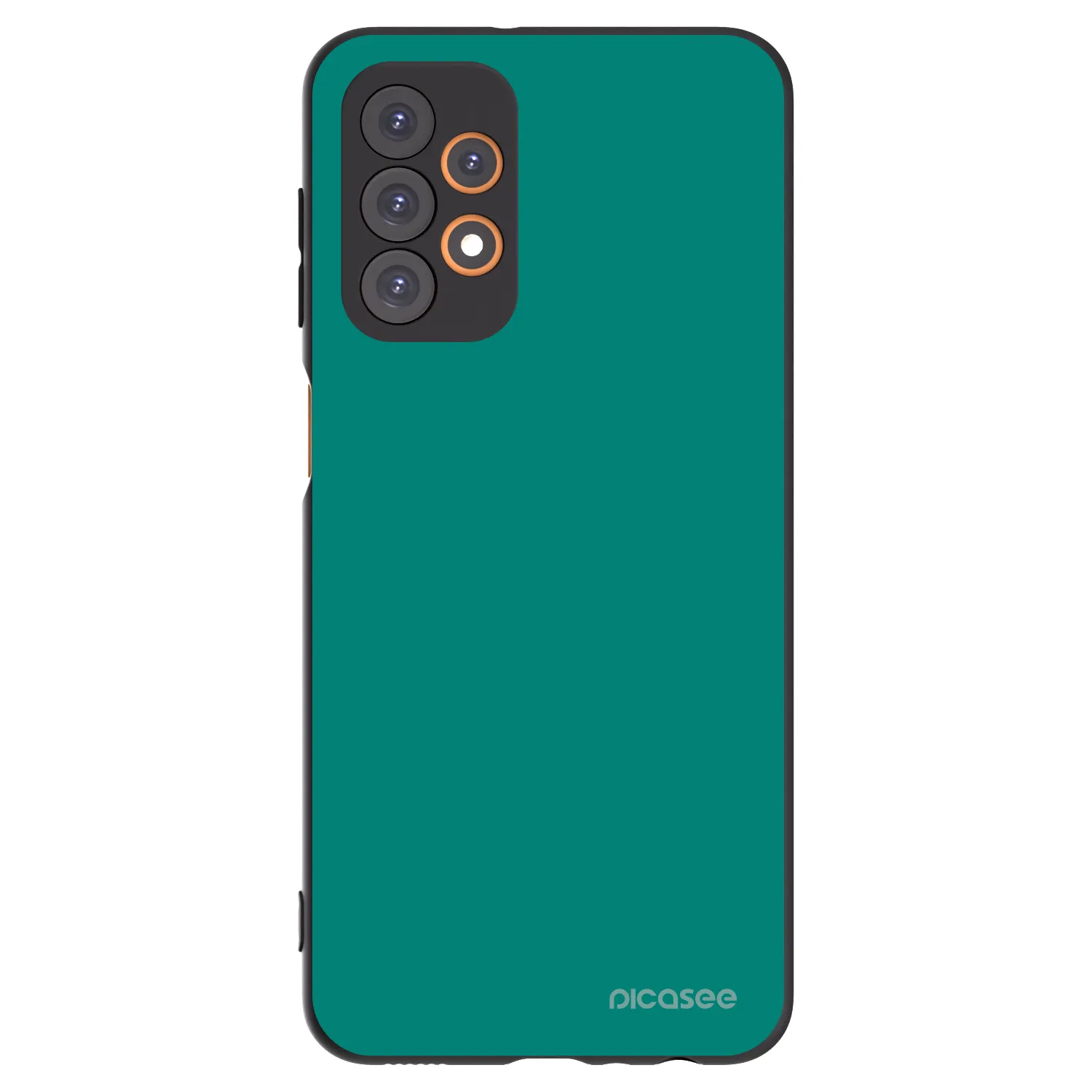 Picasee Samsung Galaxy A23 A235F 4G Hülle - Schwarzes Silikon - Emerald Mist