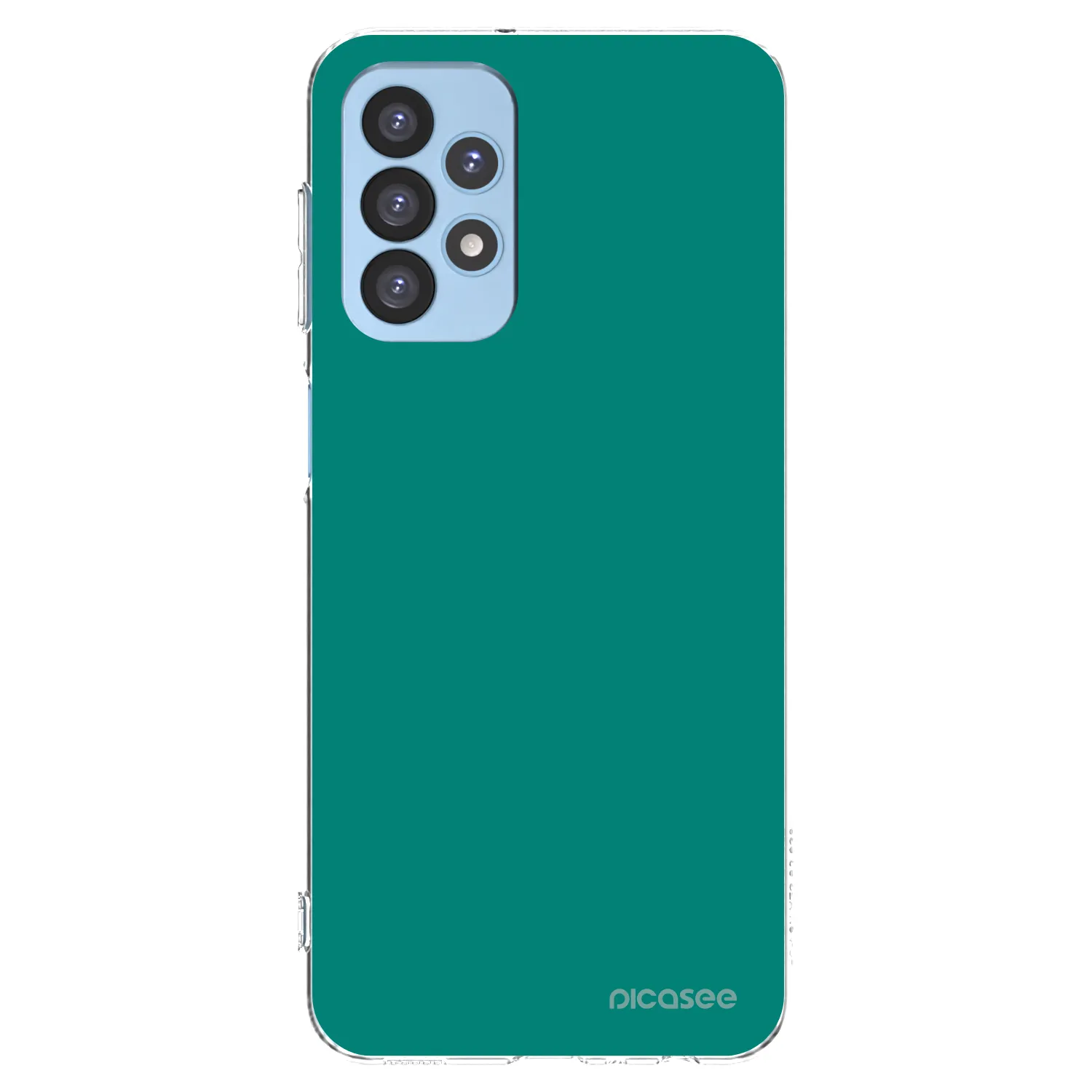 Picasee Samsung Galaxy A23 A235F 4G Hülle - Transparentes Silikon - Emerald Mist