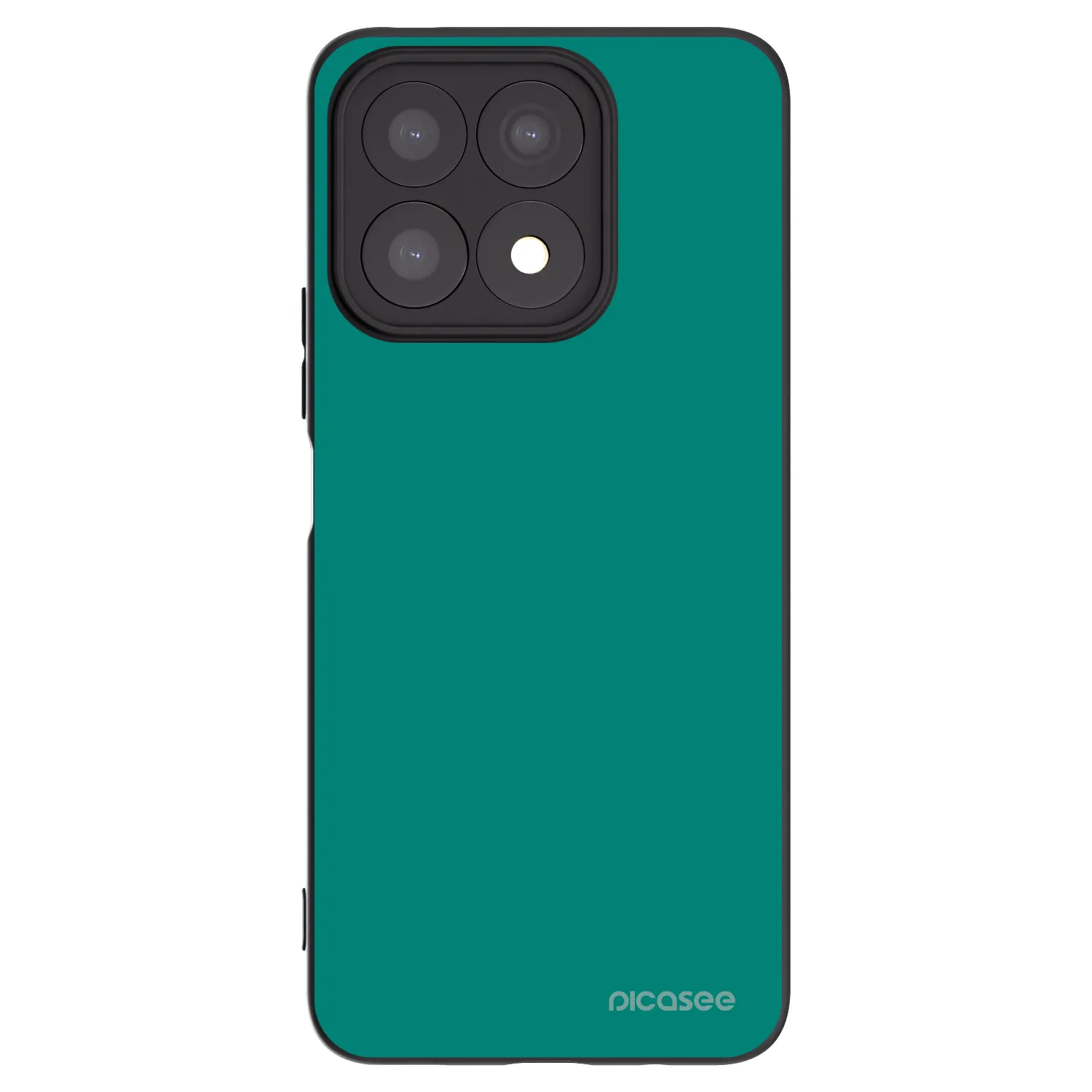 Picasee Honor X8a Hülle - Schwarzes Silikon - Emerald Mist