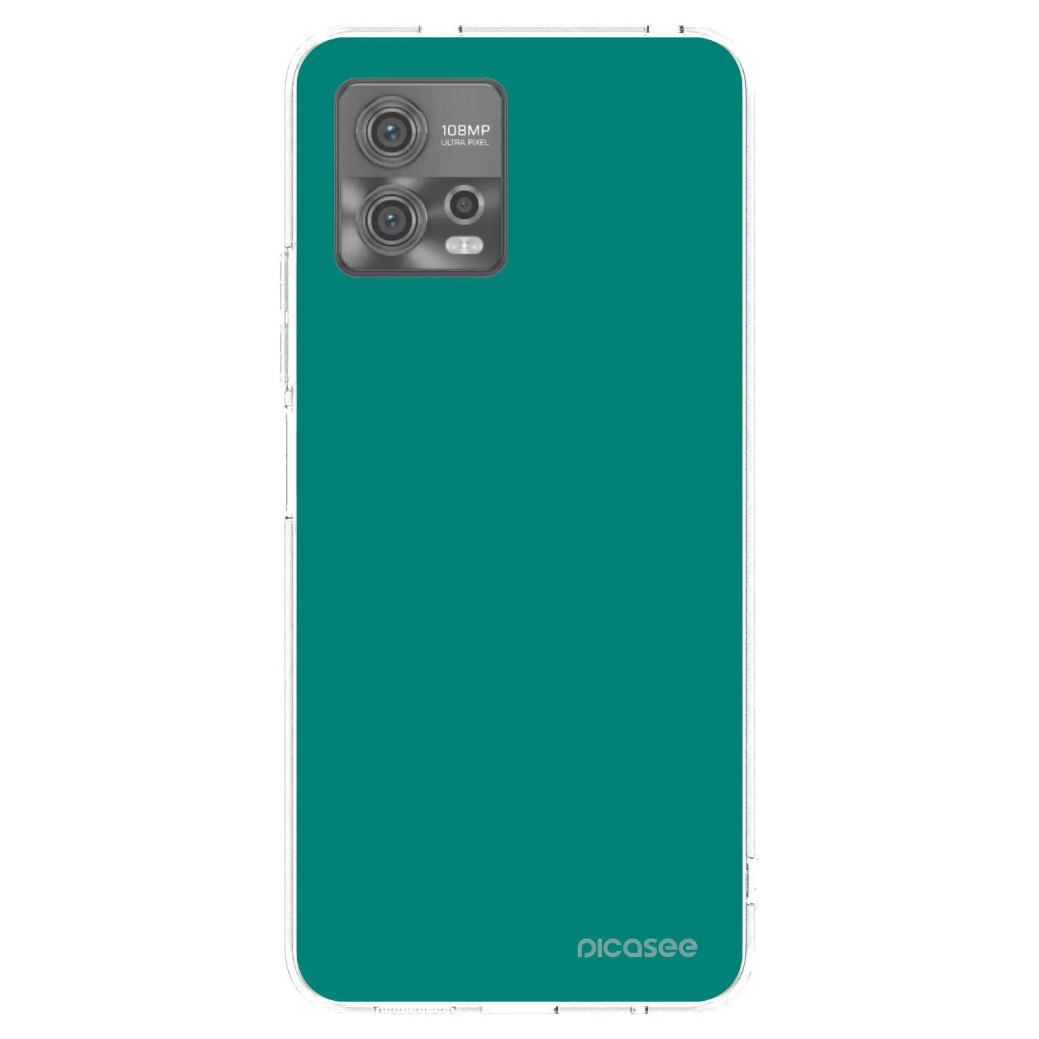 Picasee Motorola Moto G72 Hülle - Transparentes Silikon - Emerald Mist