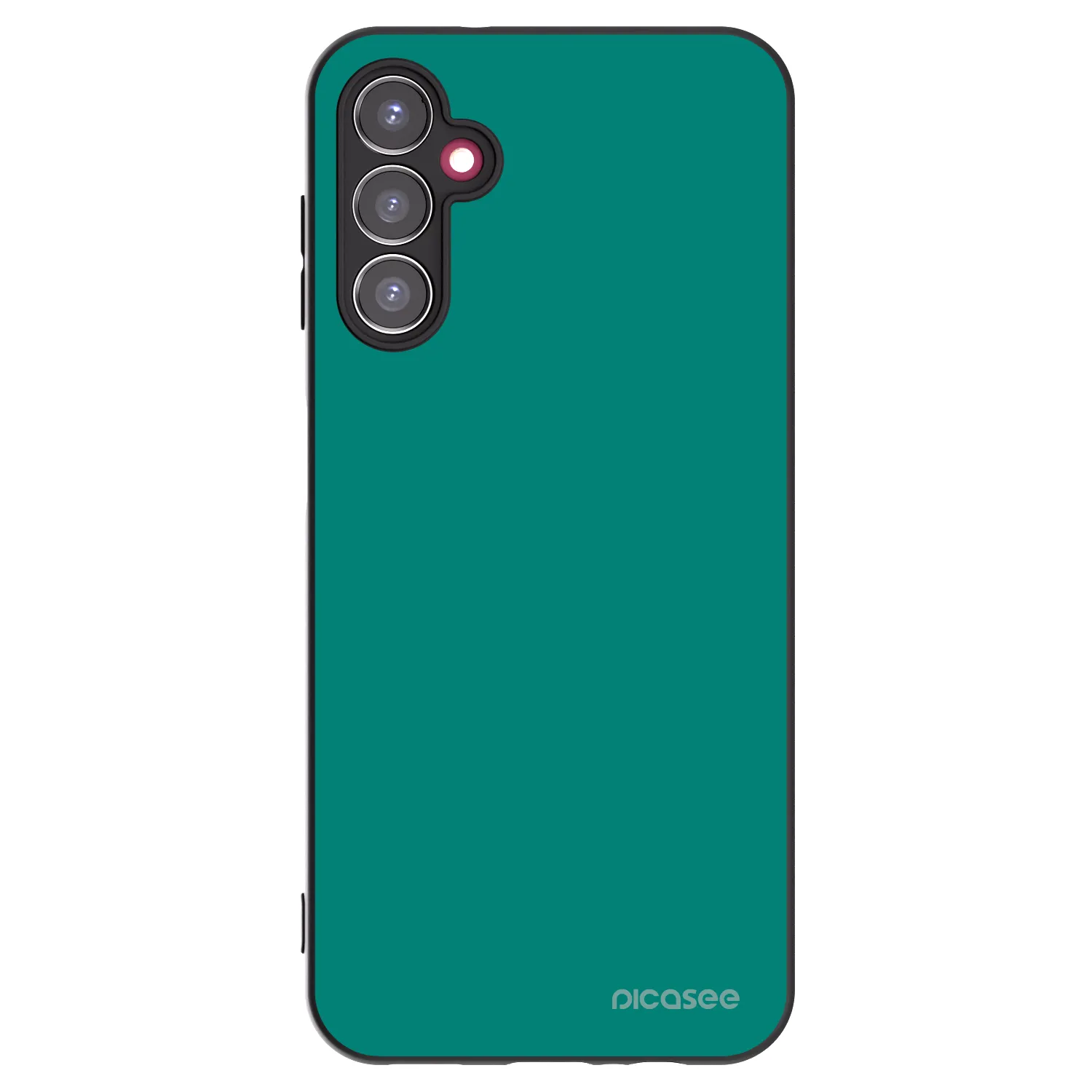 Picasee Samsung Galaxy A14 5G A146P Hülle - Schwarzes Silikon - Emerald Mist
