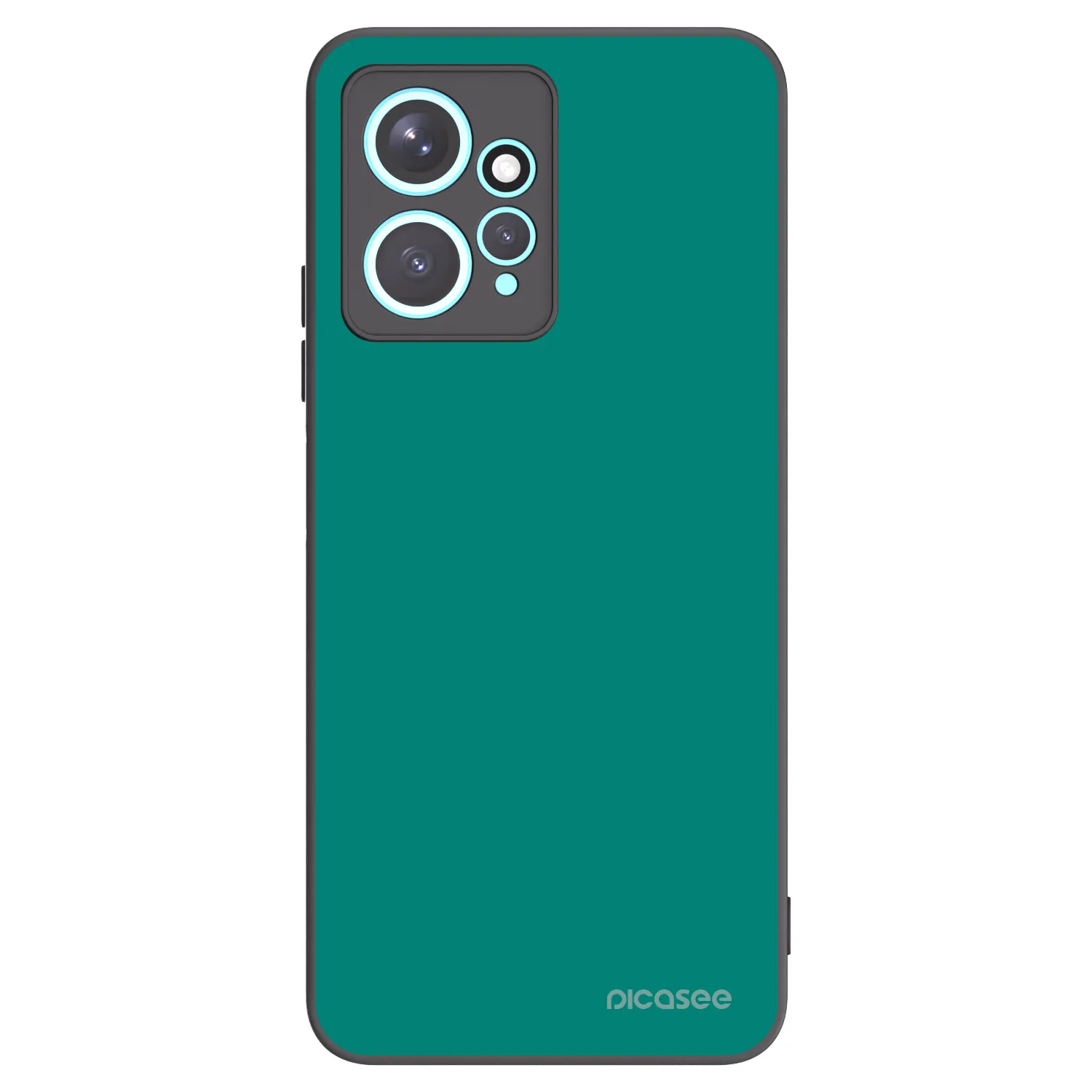 Picasee Xiaomi Redmi Note 12 4G Hülle - Schwarzes Silikon - Emerald Mist