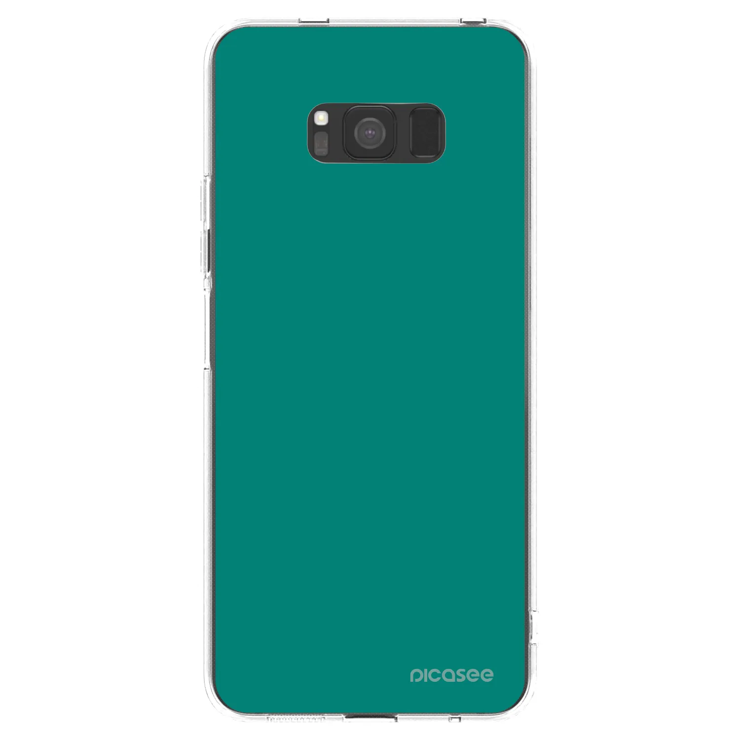 Picasee Samsung Galaxy S8 G950F Hülle - Transparentes Silikon - Emerald Mist