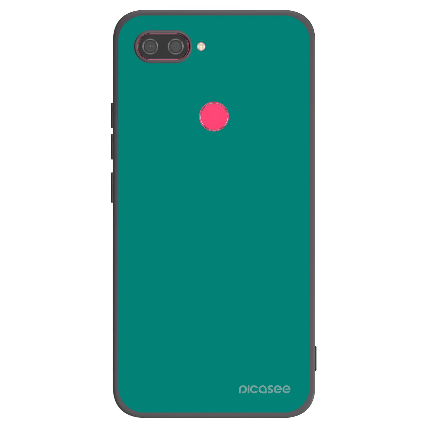 Picasee Xiaomi Mi 8 Lite Hülle - Schwarzes Silikon - Emerald Mist