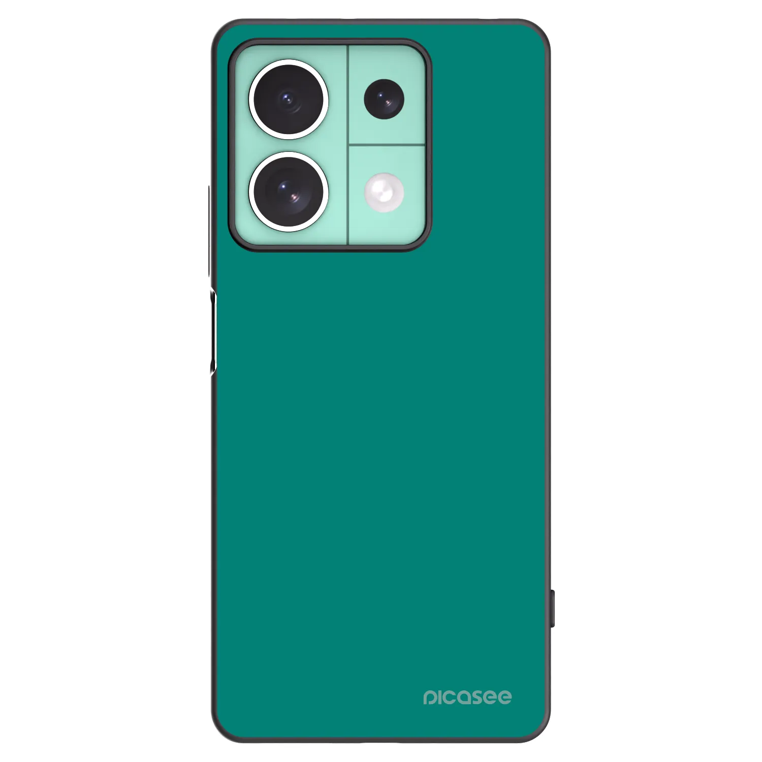 Picasee Xiaomi Redmi Note 13 5G Hülle - Schwarzes Silikon - Emerald Mist