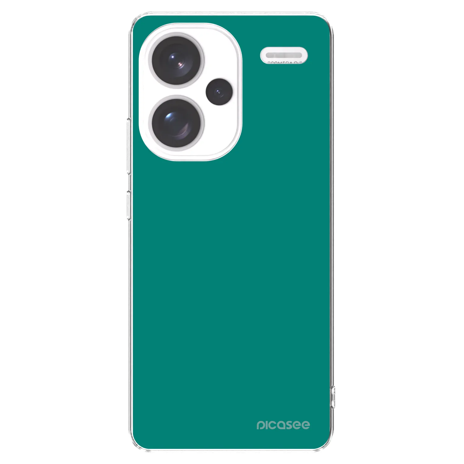 Picasee Xiaomi Redmi Note 13 Pro+ 5G Hülle - Transparentes Silikon - Emerald Mist