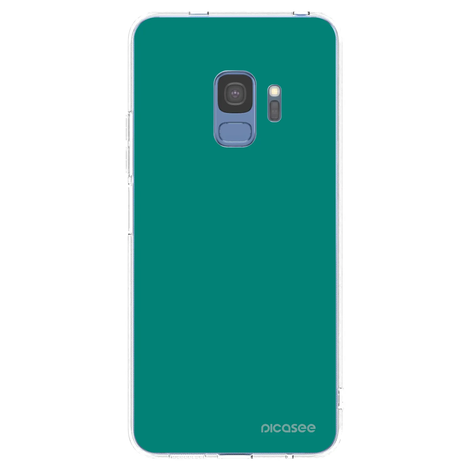 Picasee Samsung Galaxy S9 G960F Hülle - Transparentes Silikon - Emerald Mist