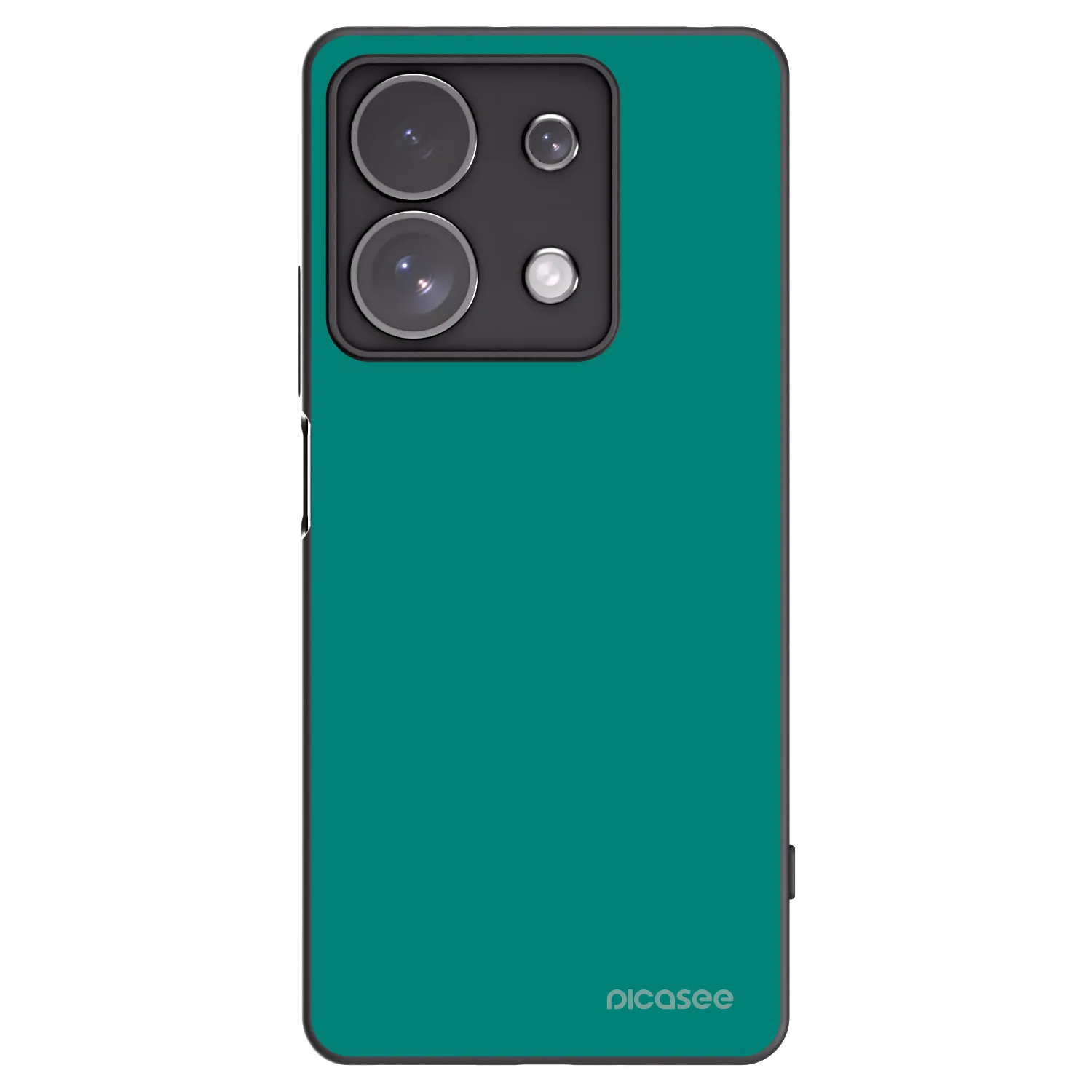 Picasee Xiaomi Redmi Note 13 Pro 4G Hülle - Schwarzes Silikon - Emerald Mist